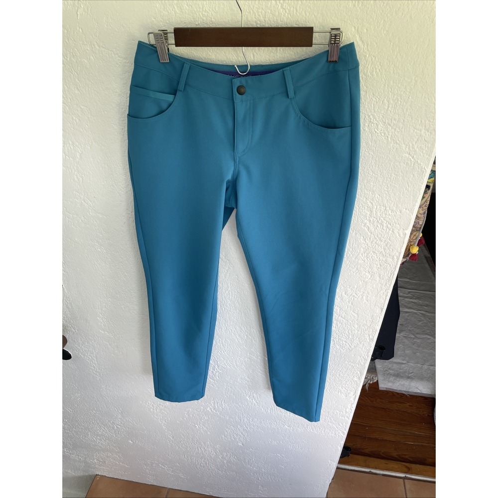 VK Sport Teal Blue Ankle Performance Golf Pants Size US 2